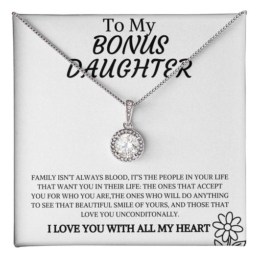 To my Bonus Daughter Eternal Hope Necklace